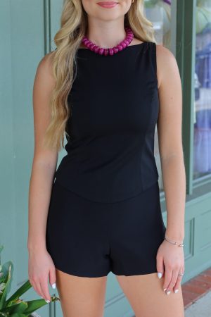 The Classic Black Tailored Crop & Bottoms