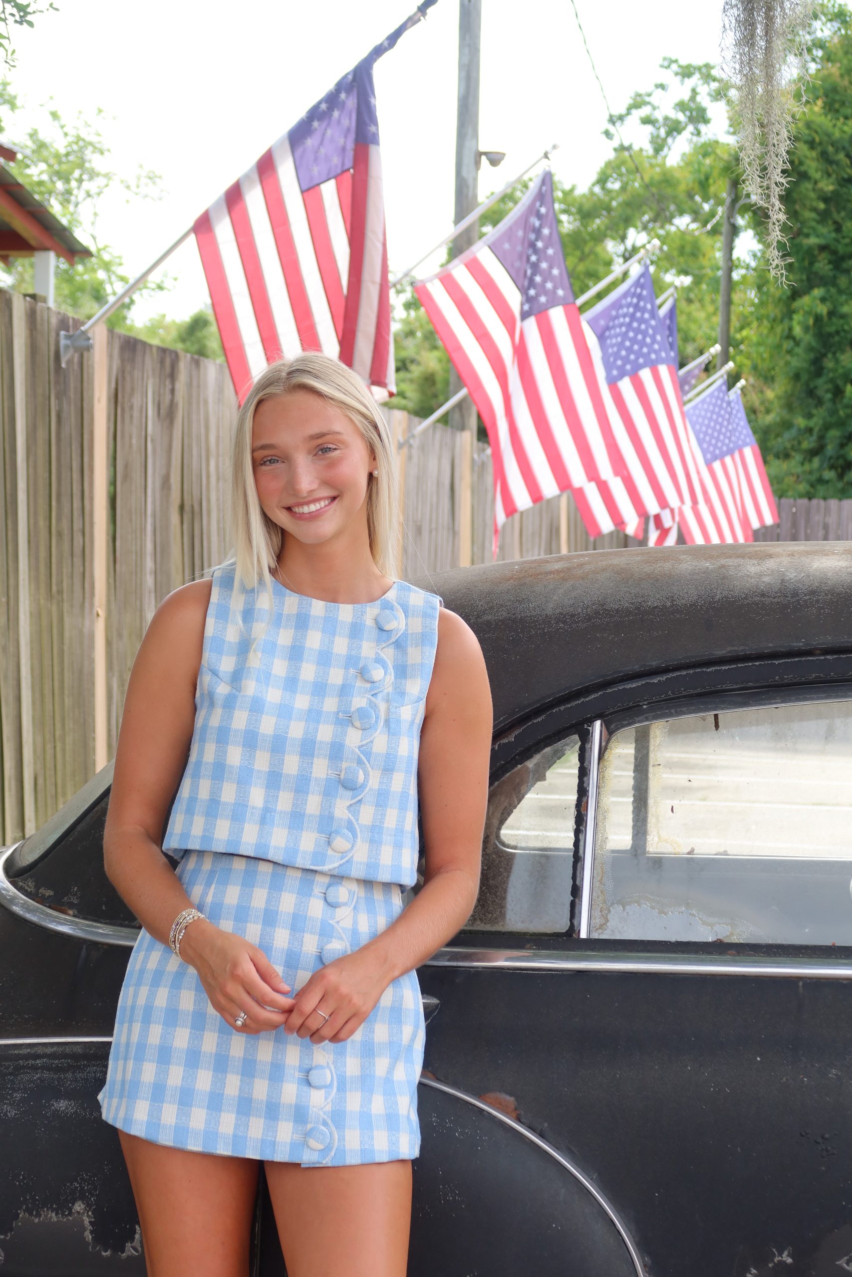 The Americana Gingham Two-Piece Set - Image 2